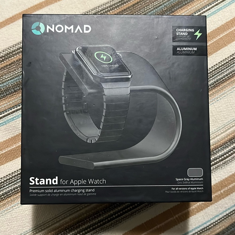 Nomad Charging Stand for Apple Watch.
